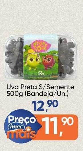 Imec Supermercados Uva preta s semente oferta