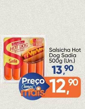 Imec Supermercados Salsicha hot dog sadia oferta