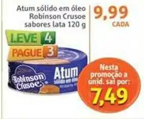 Sonda Atum sólido em óleo robinson crusoe sabores leve 4 pague 3 oferta