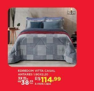 DB Supermercados Edredom vitta casal antares 1.90x2.20 oferta