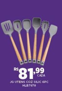DB Supermercados Jg utens coz silic 6pc oferta