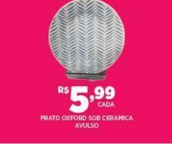 Prato oxford sob ceramica avulso
