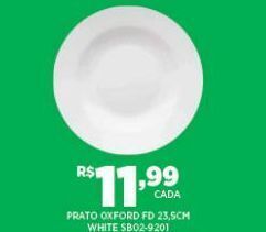 DB Supermercados Prato oxford fd 23,5cm white oferta