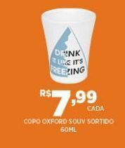DB Supermercados Copo oxford souv sortido 60ml oferta
