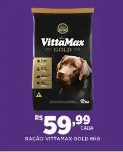 DB Supermercados Ração para cães vittamax gold 6kg oferta