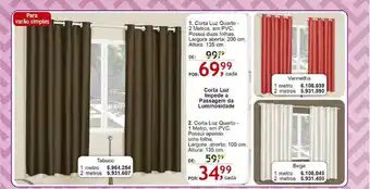 Corta Luz Quatro 1 Metro Em Pvc Possui Apenas Uma Folha 135cm