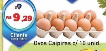 Tonin Superatacado Ovos caipiras c/ 10 unid. oferta