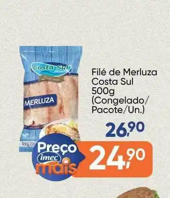 Imec Supermercados Filé de merluza costa sul congelado pacote un. oferta