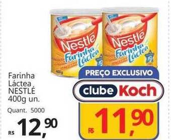 Supermercados Koch Farinha láctea nestlé oferta