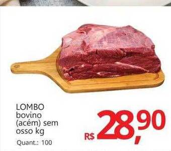 Supermercados Koch Lombo bovino sem osso kg oferta