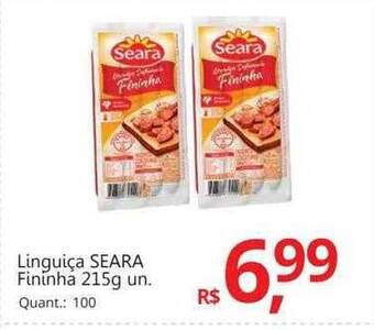 Supermercados Koch Linguiça seara fininha oferta