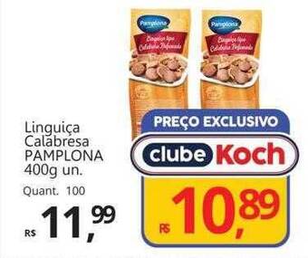 Supermercados Koch Linguiça calabresa pamplona oferta