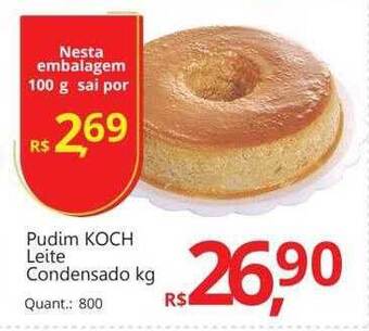Supermercados Koch Pudim koch leite condensado kg oferta
