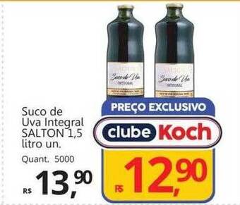 Supermercados Koch Suco de uva integral salton oferta