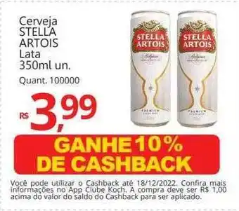 Supermercados Koch Cerveja stella artois oferta