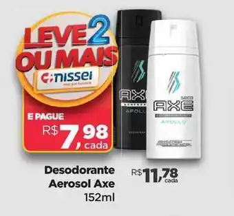 Farmácias Nissei Desodorante Aerosol Axe Leve 2 ou Mais oferta