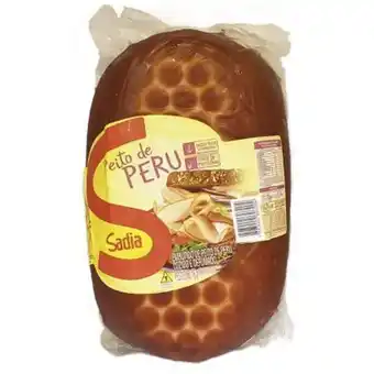 Peito de peru defumado peça por kg - sadia