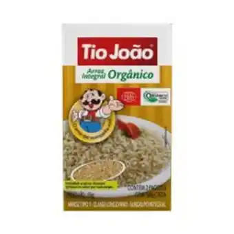 Supermercados Pague Menos Arroz tio joão integral orgânico 1kg oferta
