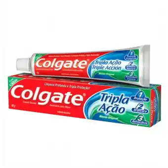 Carrefour Creme dental colgate tripla ação menta 90g oferta
