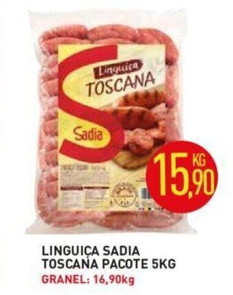 Calvo Atacadista Linguica Sadia Toscana pacote 5kg oferta