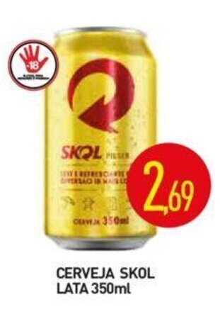 Calvo Atacadista Cerveja Skol lata 350ml oferta