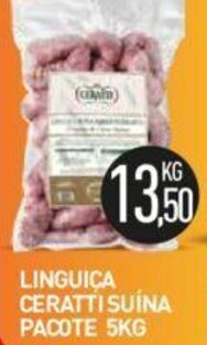 Calvo Atacadista Linguica Ceratti Suina pacote 5kg oferta