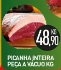 Calvo Atacadista Picanha Inteira peca a vacuo 1kg oferta