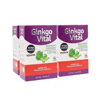 Ginkgo vital 120mg com 30 comprimidos oferta especial com 4 unidades