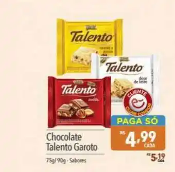 Supermercados Condor Chocolate Talento Garoto Sabores oferta