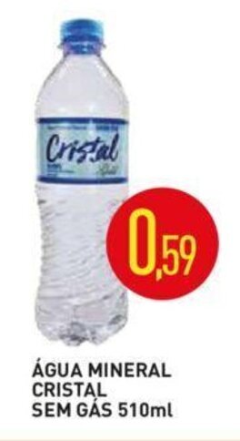 Calvo Atacadista Agua Mineral Cristal sem gas 510ml oferta