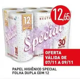 Calvo Atacadista Papel Higiénico Special Folha Dupla com oferta