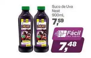 Supermercados São Vicente Suco De Uva Neat 900ml oferta