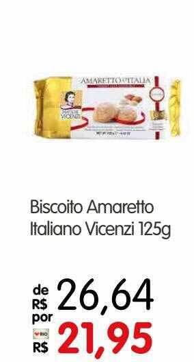 Biscoito amaretto italiano vicenzi