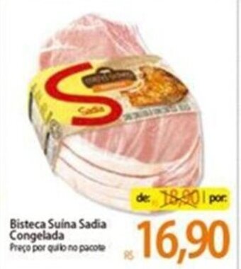 Atacadão Bisteca Suina Sadia congelada 1kg oferta