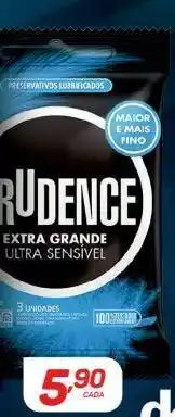 GBarbosa Preservativo prudence extra grande ultra sensivel 3 unidades oferta