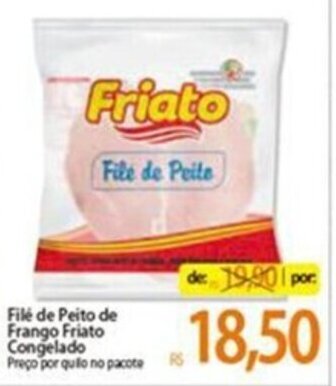 Atacadão File de peito de frango Friato Congelado 1kg oferta