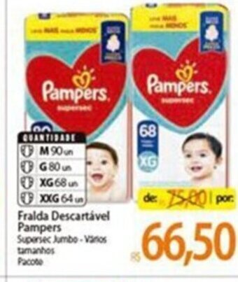 Atacadão Fralda Descartavel Pampers oferta