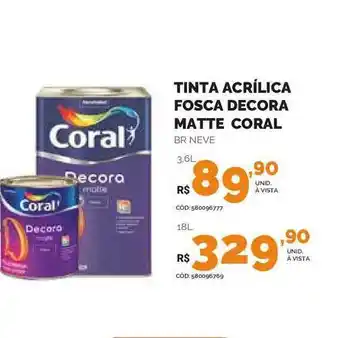 Carajás Tinta Acrílica Fosca Decora Matte Coral 3.6L oferta