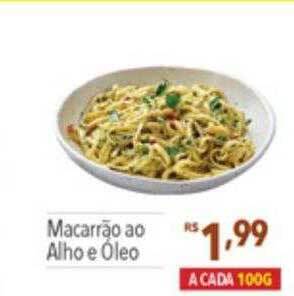 Supermercados Condor Macarrão ao alho e óleo oferta