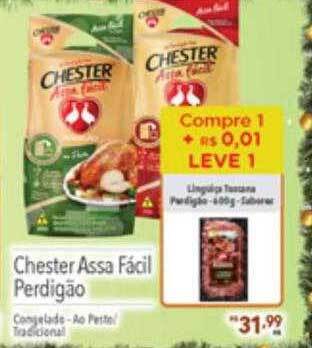 Supermercados Condor Chester assa fácil perdigão oferta