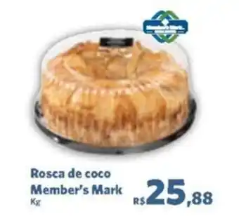 Sam's Club Rosca de Coco Member's Mark 1kg oferta