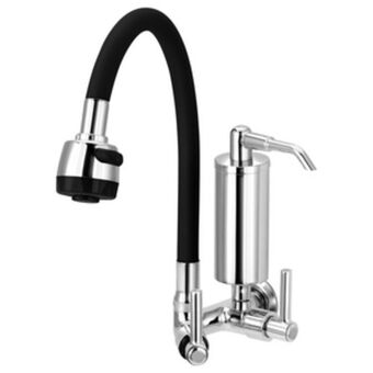 Leroy Merlin Torneira gourmet de cozinha parede com filtro preta c51 oferta