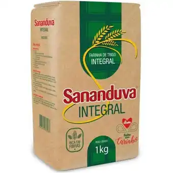 Supermercados Andreazza Farinha de trigo integral sananduva embalagem 1kg oferta