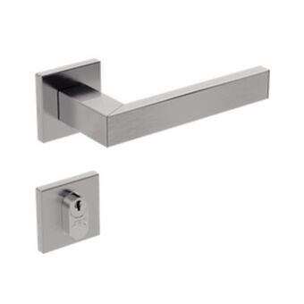 Comjol Fechadura externa l150 inox quadrada cromada escovado stam oferta