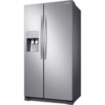Geladeira / refrigerador samsung side by side frost free, 501l, 2 portas, inox - rs50n3413s8