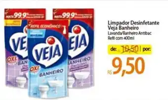 Atacadão Limpador Desinfetante Veja Banheiro 400ml oferta