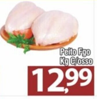 Peito fgo 1kg c/ osso