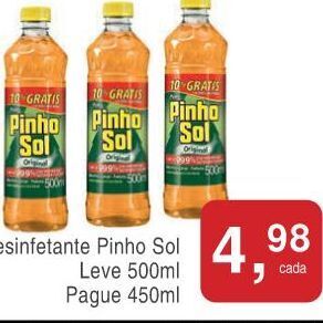Mineirão Atacarejo Desinfetante pinho sol oferta
