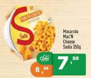 Supermercados Pague Menos Macarrão Mac'n Cheese Sadia 350g oferta