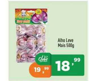 Supermercados Pague Menos Alho Leve Mais 500g oferta